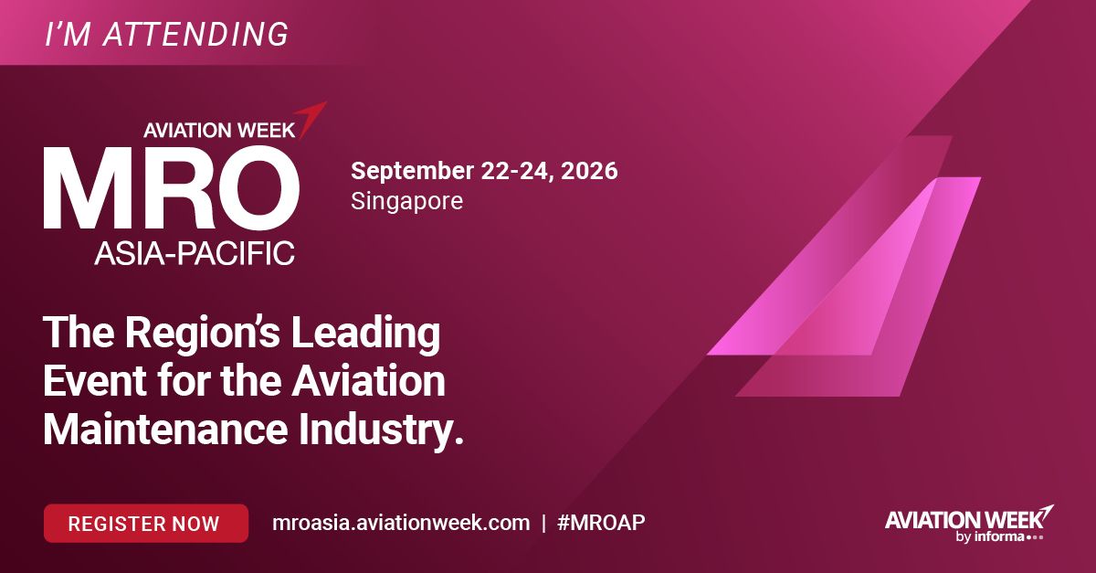 I just registered for MRO Asia-Pacific 2026
